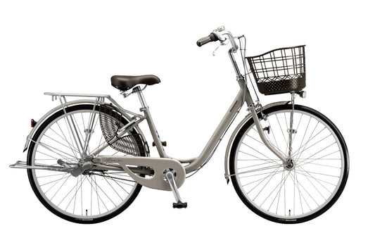 ブリヂストン アルミーユ AM43T6 自転車 24インチ 3段変速 オートライト モデル 日常 買い物用 乗りやすい お買い物